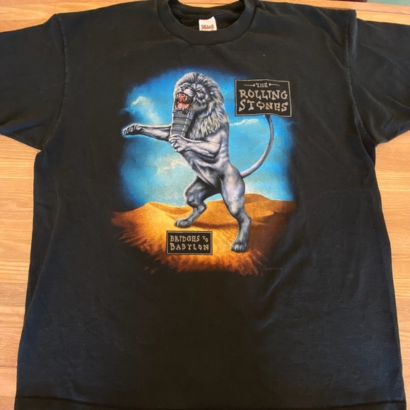 1998 Vintage Rolling Stones Bridges to Babylon T-Shirt 2XL - Picture 1 of 6